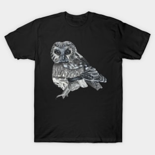 Black and white owl T-Shirt